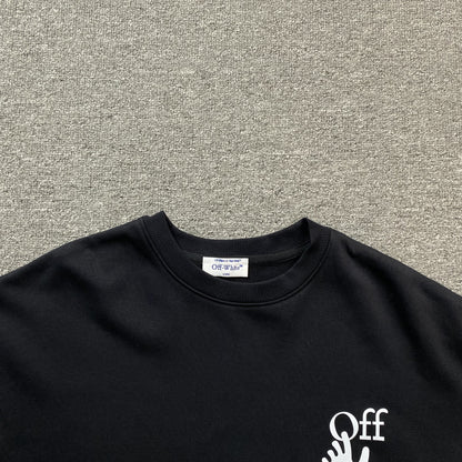 OFF WHITE AGREEMENT CREWNECK BLACK