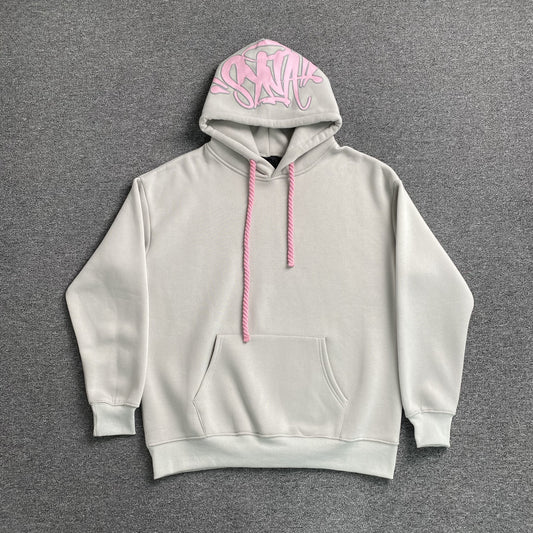 SYNA WORLD SYNA LOGO HOODIE GREY PINK