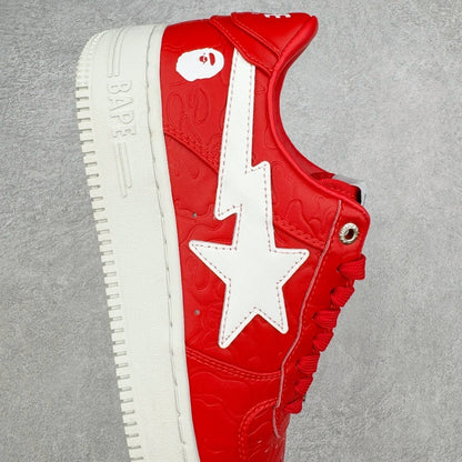 A Bathing Ape Bape Sta Low #3 Line Camo Red