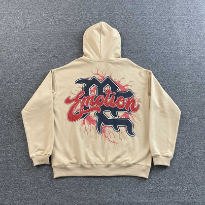 Mixed Emotion Blinded Hoodie Cream