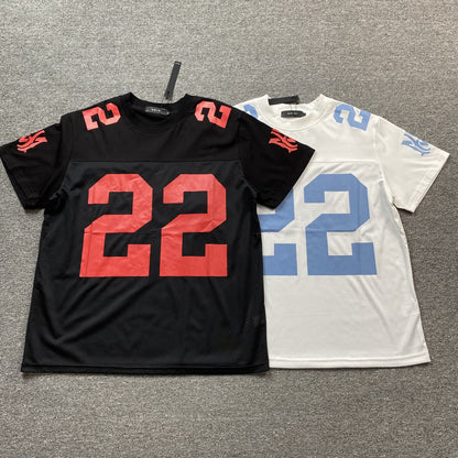 AMIRI 22 FOOTBALL JERSEY TEE WHITE