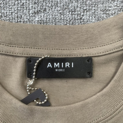 AMIRI BANDANA BLEACH MA TEE BEIGE