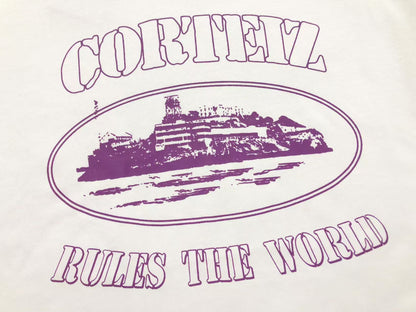 CORTEIZ ALCATRAZ RULES THE WORLD TEE WHITE