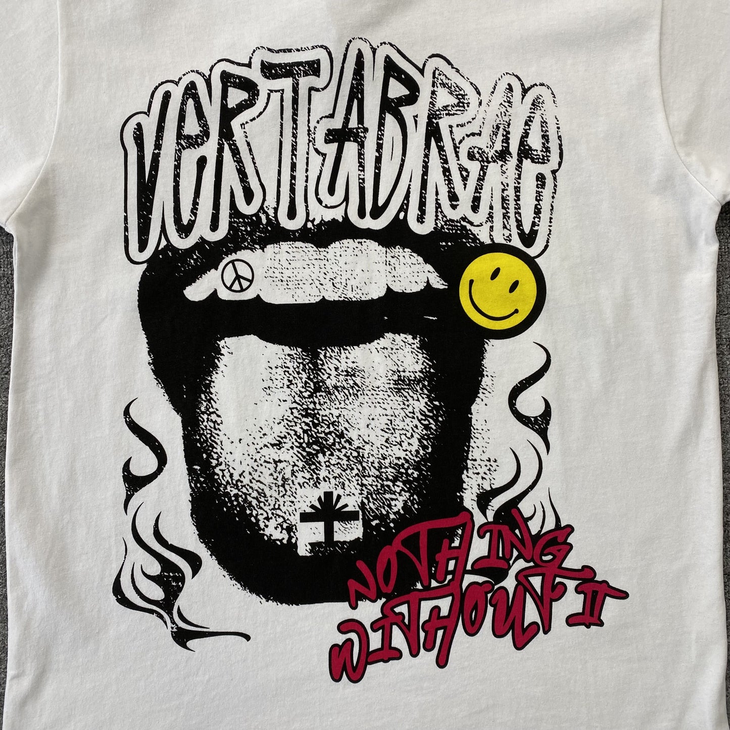 HELLSTAR VERTABRAE TEE WHITE