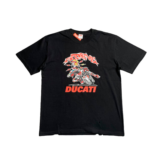 SUPREME DUCATI BIKE TEE BLACK