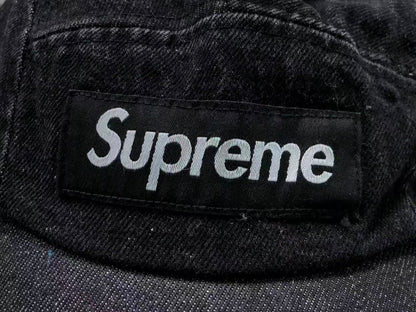 Supreme Denim Camp Cap Black
