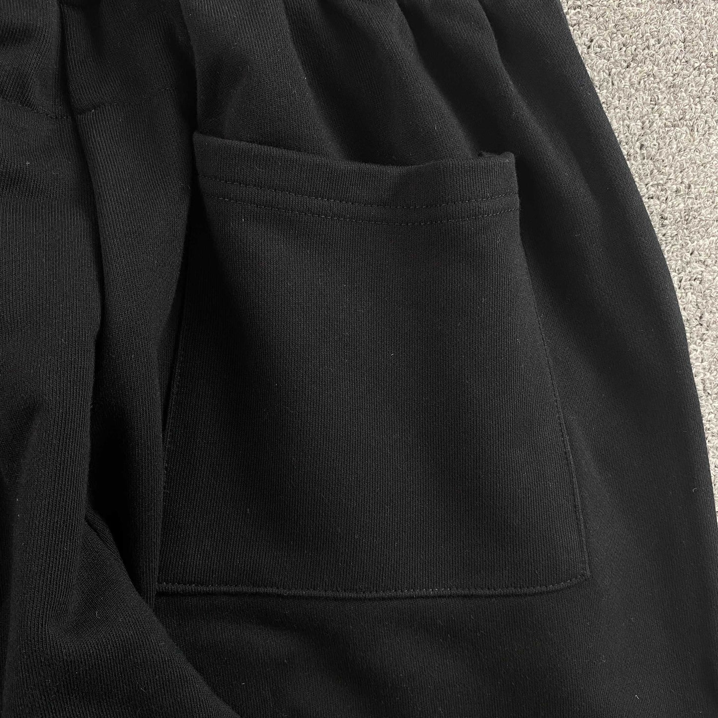 Sp5der Rhinestone Silk Sweatpants Black