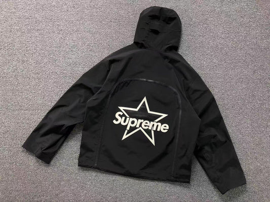 Supreme Vanson Leathers GORE-TEX Shell Jacket Black