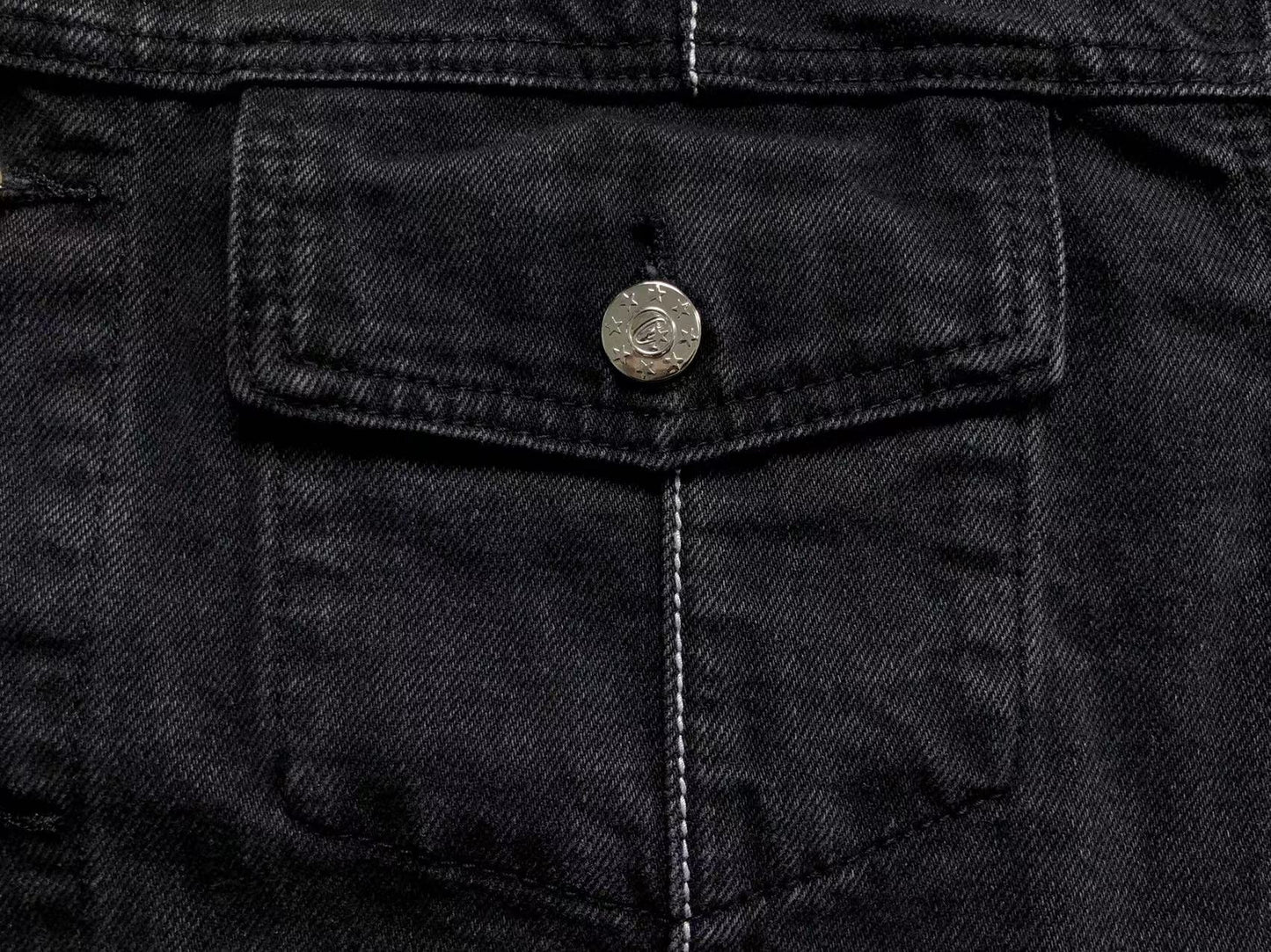 Corteiz C-Star Denim Jacket Black