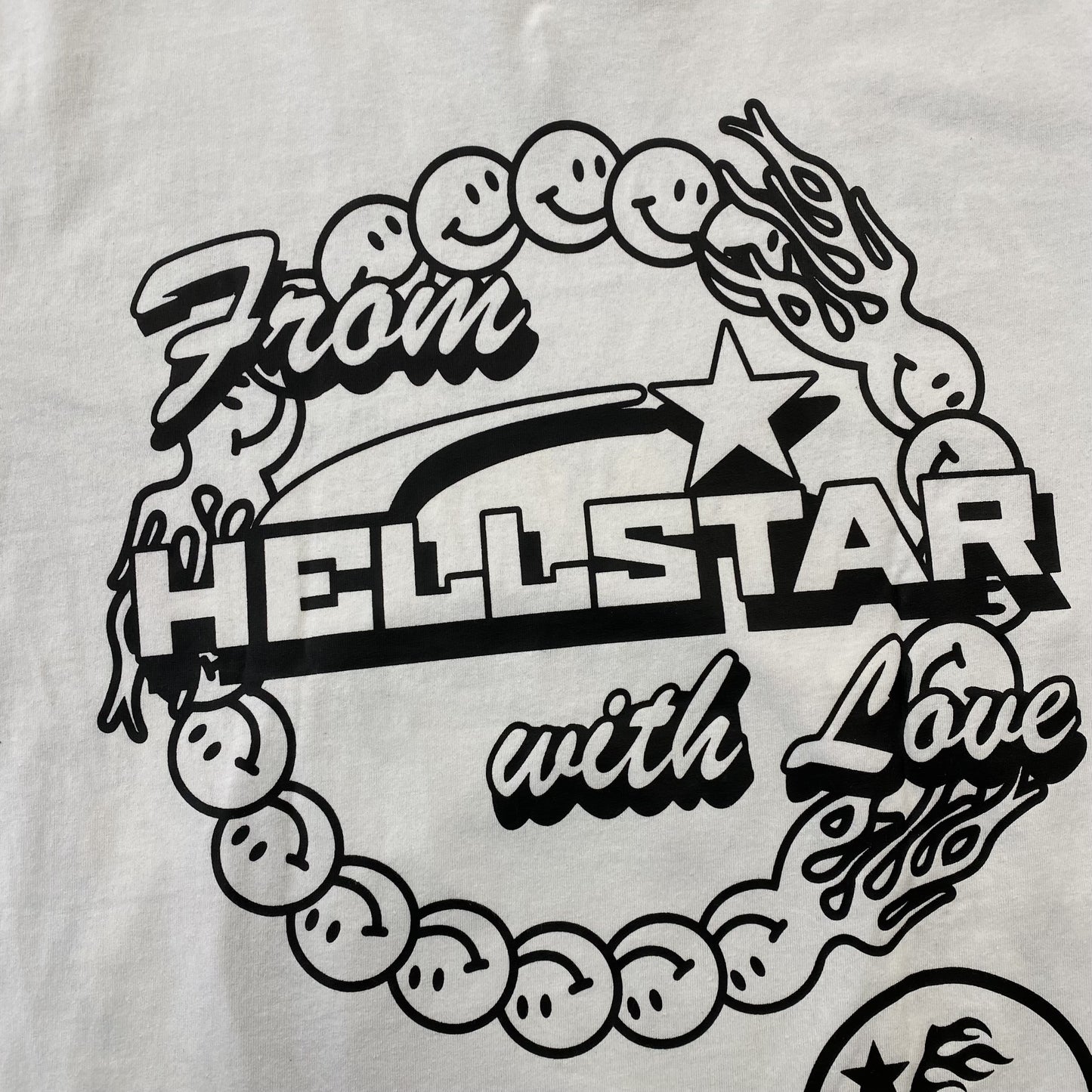 HELLSTAR STUDIOS GLOBE TEE WHITE