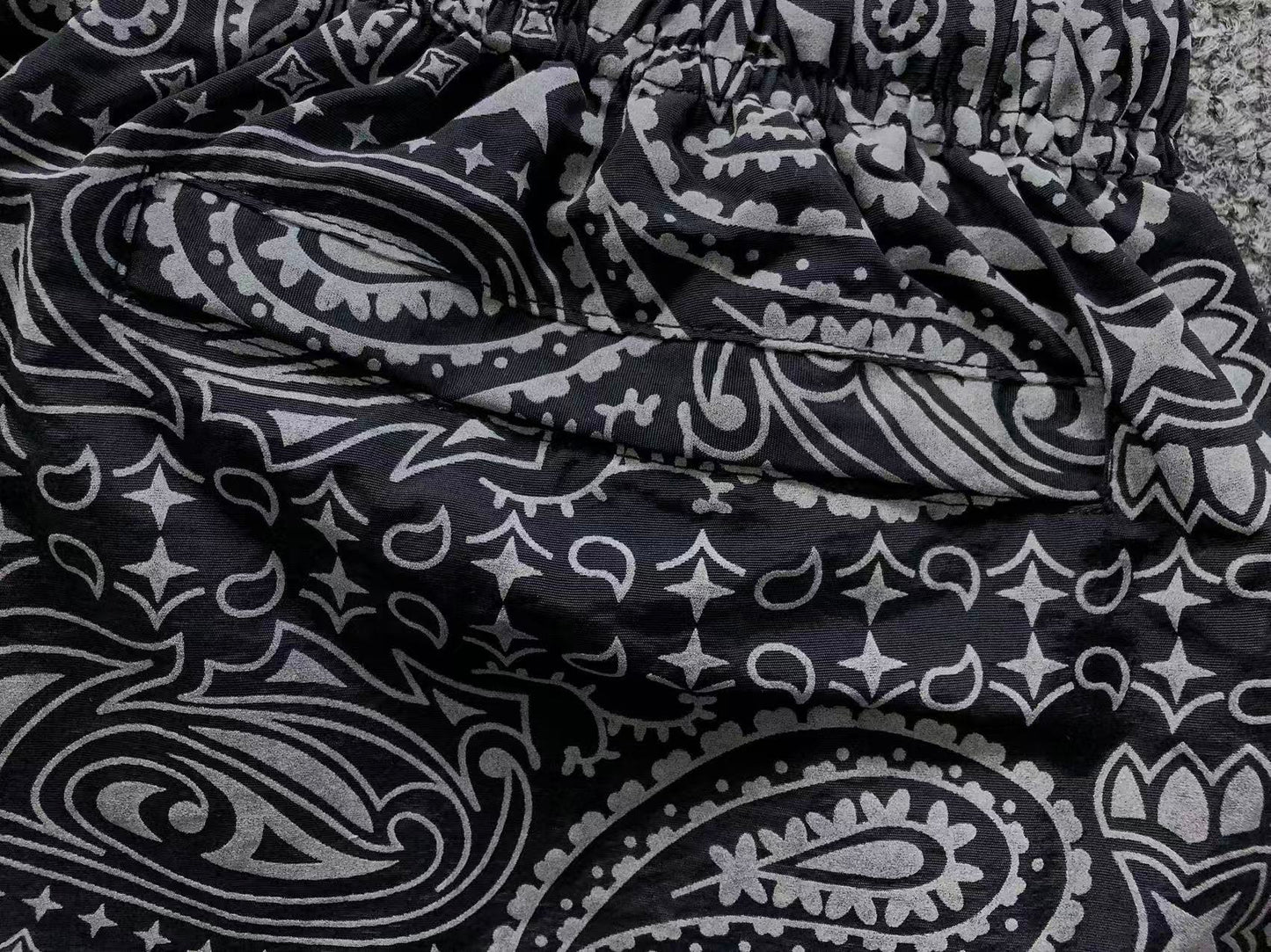 Supreme Reflective Bandana Track Pants Black