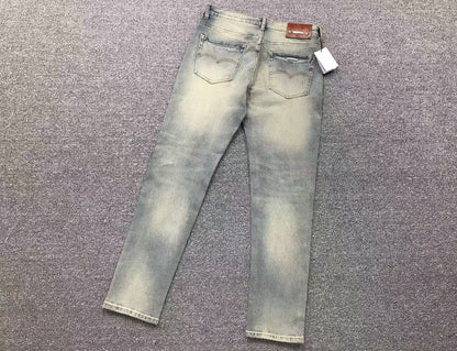 Chrome Hearts Cross Patch Jeans Blue Washed