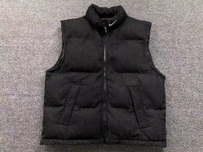 Supreme Nike Denim Puffer Vest Black