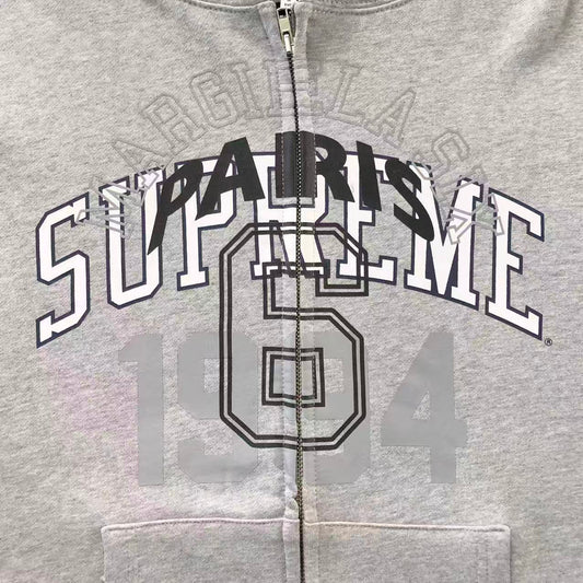 Supreme MM6 Maison Margiela Zip Up Jacket Grey