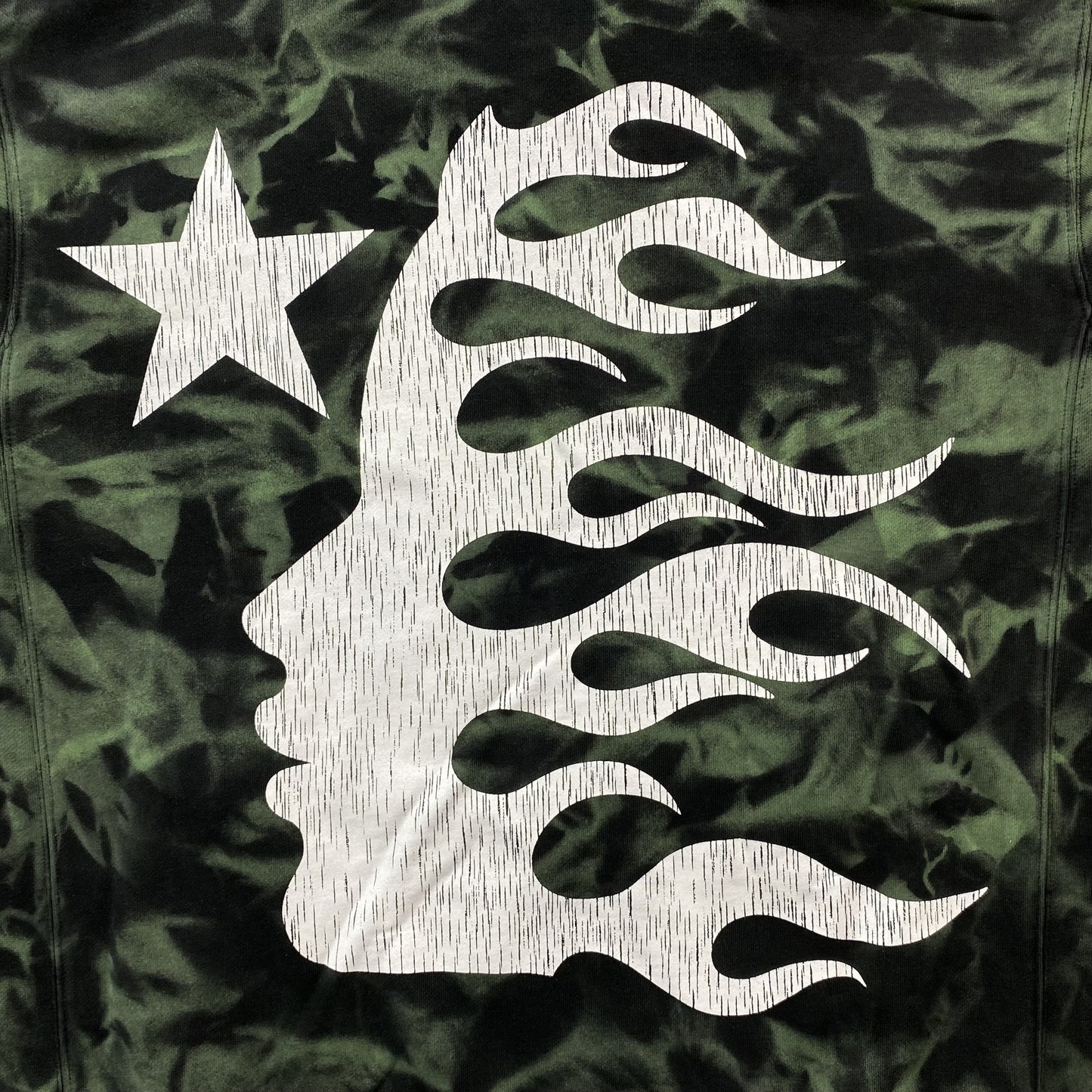 HELLSTAR PATH TO PARADISE HOODIE MARBLE GREEN