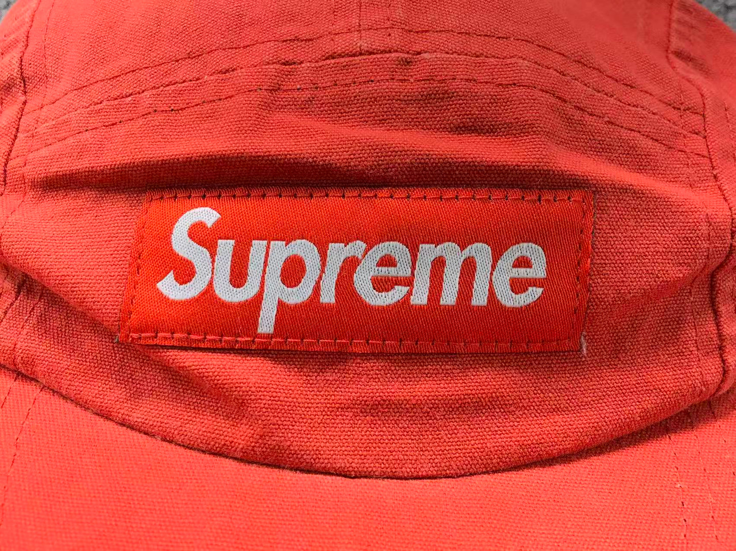 Supreme Canvas Camp Cap Red