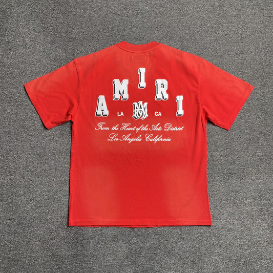 AMIRI COLLEGIATE TEE RED