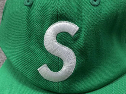 Supreme World Famous S Logo 6-Panel Hat Green