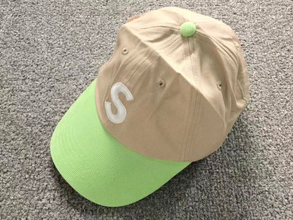 Supreme 2-Tone S Logo 6-Panel Cap Tan