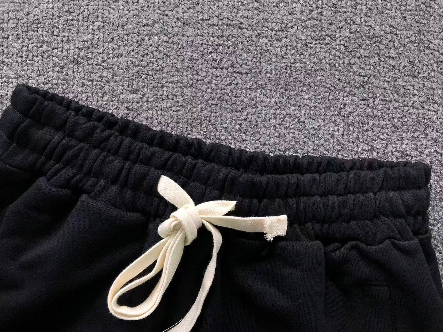 Mixed Emotion Midnight Rhinestone Sweatpants Black