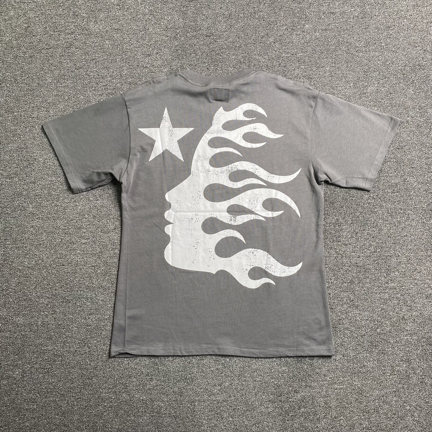 HELLSTAR EVIL SMILE TEE GREY