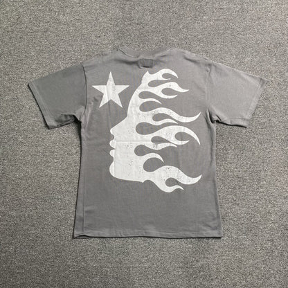 HELLSTAR EVIL SMILE TEE GREY