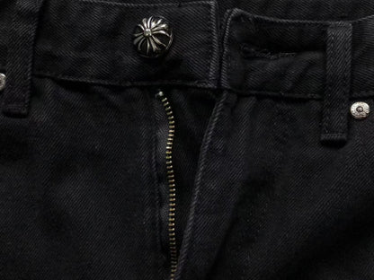 Chrome Hearts Cross Patch Jeans Black