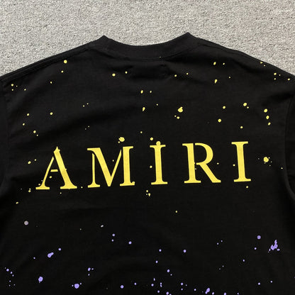 AMIRI BANDANA BLEACH MA TEE BLACK