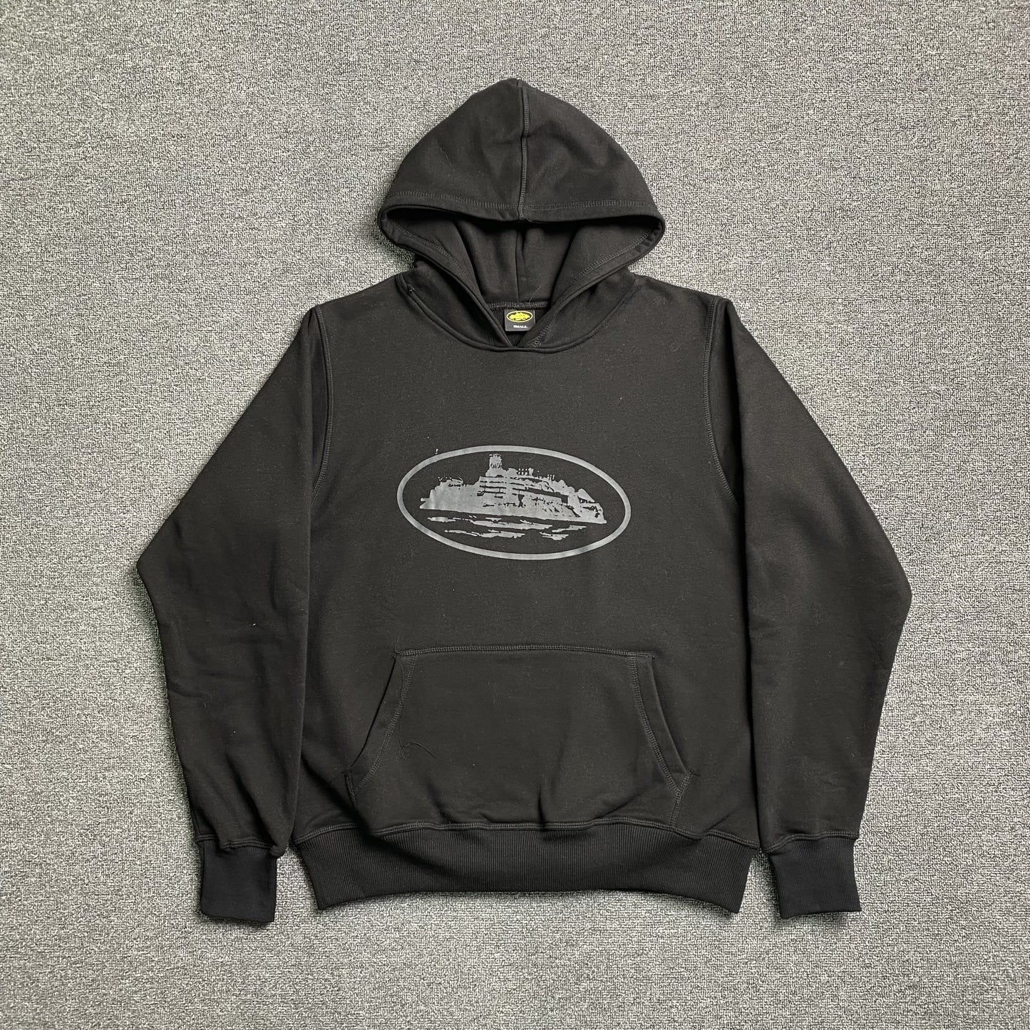 CORTEIZ ALCATRAZ HOODIE TRIPLE BLACK