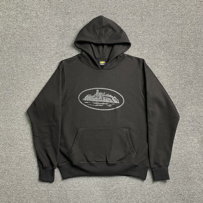 CORTEIZ ALCATRAZ HOODIE TRIPLE BLACK