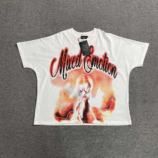 Mixed Emotion Pearl Tee White