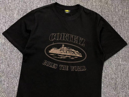 CORTEIZ ALCATRAZ RULES THE WORLD TEE BLACK