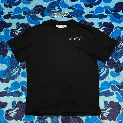 OFF-WHITE CARAVAGGIO JERSEY T-SHIRT BLACK