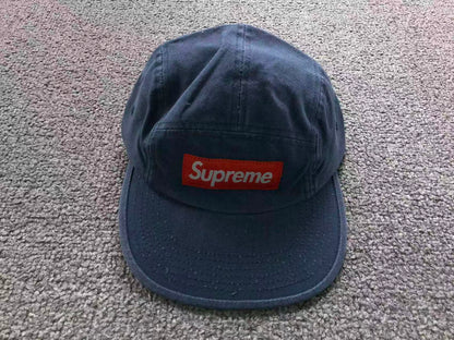 Supreme Canvas Camp Cap Dark Blue