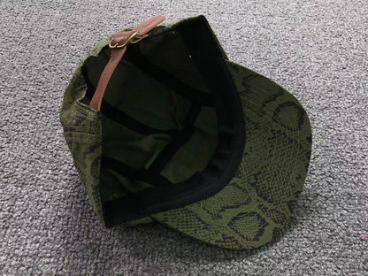 Supreme Washed Chino Twill Camp Cap Snake