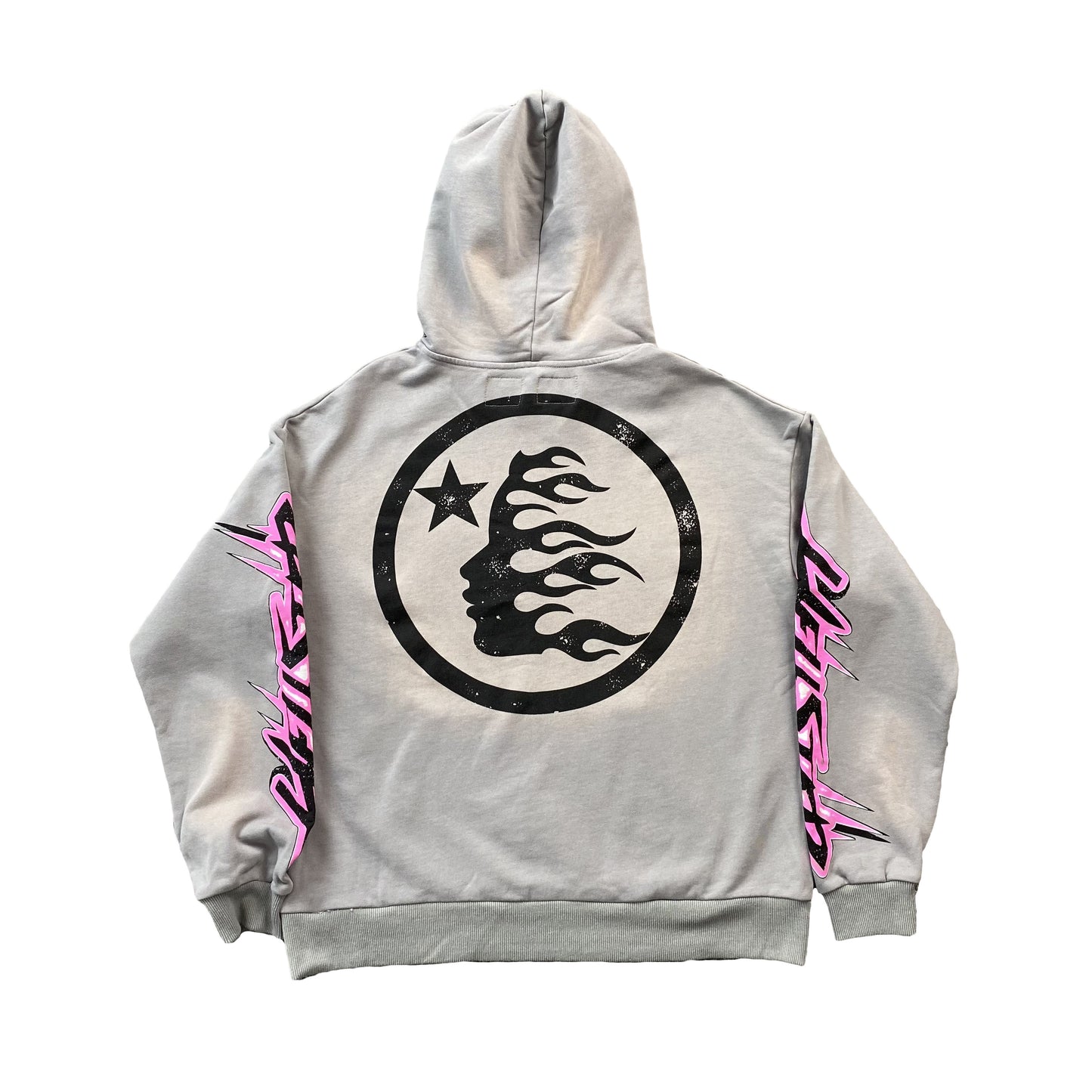 HELLSTAR FUTURE FLAME HOODIE GREY