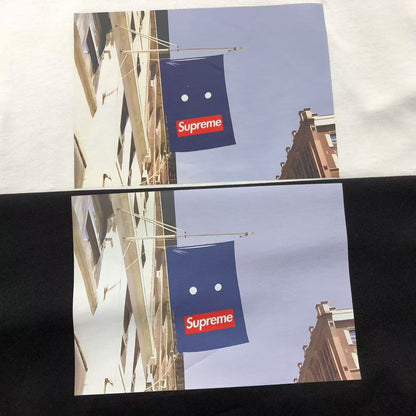 SUPREME BANNER TEE BLACK