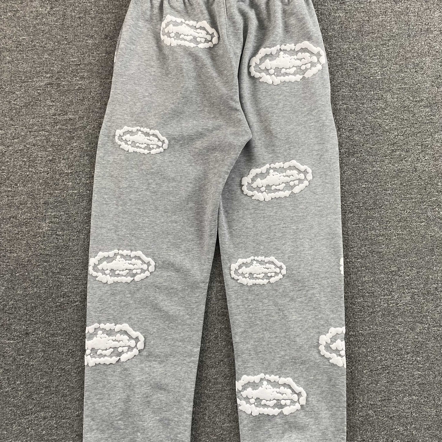 Corteiz x Denim Tears Island Wreath Pants Grey