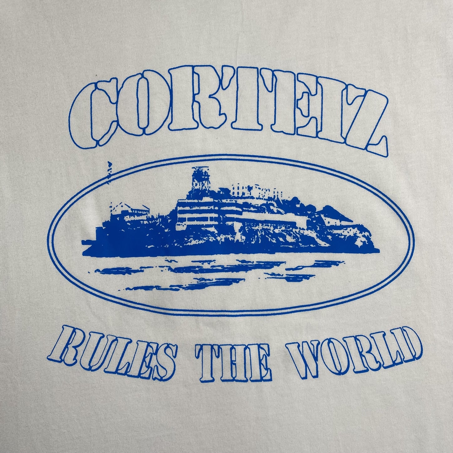 CORTEIZ ALCATRAZ RULES THE WORLD TEE WHITE