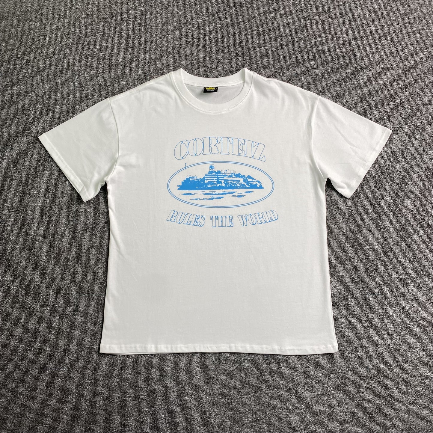 CORTEIZ ALCATRAZ RULES THE WORLD TEE WHITE