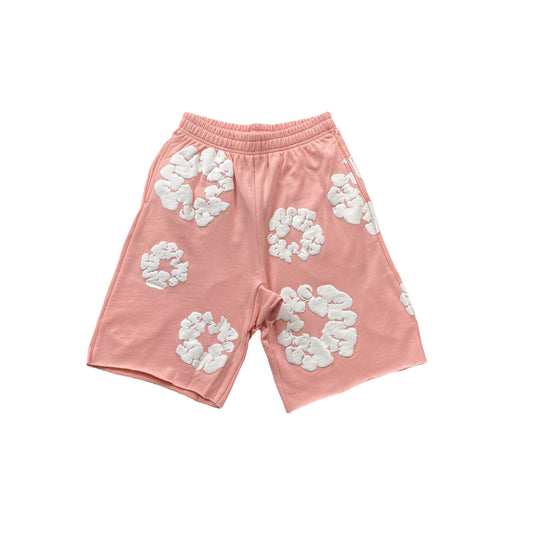 DENIM TEARS THE COTTON WREATH SHORTS PINK