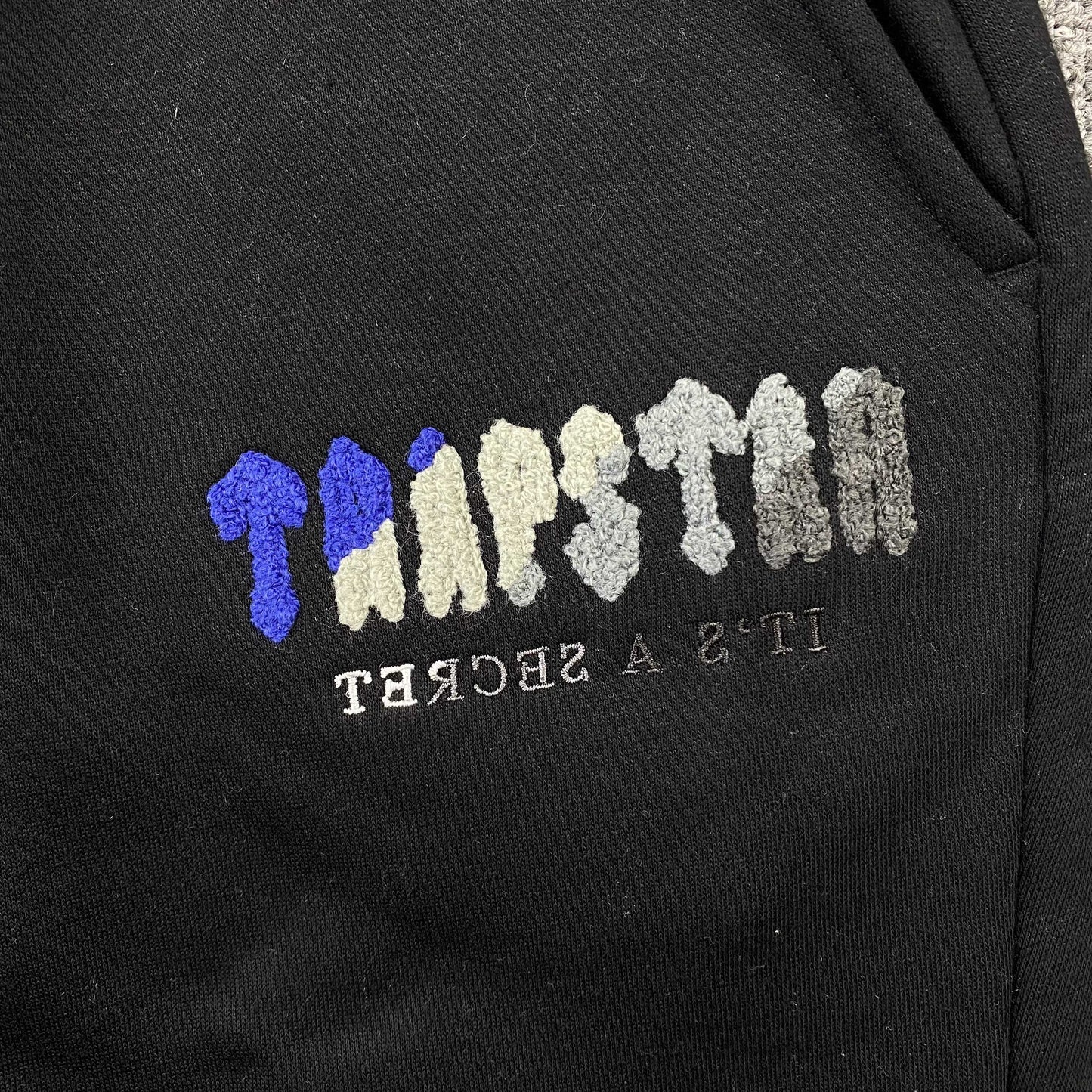 TRAPSTAR CHENILLE DECODED TRACKSUIT BLACK ICE FLAVOURS