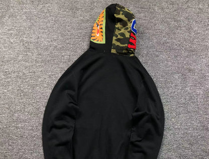 BAPE SHARK FULL ZIP HOODIE BLACK