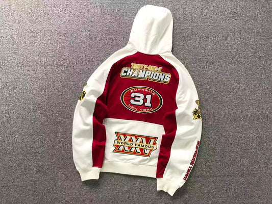 Supreme Football Zip Up Jacket Light White