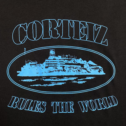 CORTEIZ ALCATRAZ RULES THE WORLD TEE BLACK