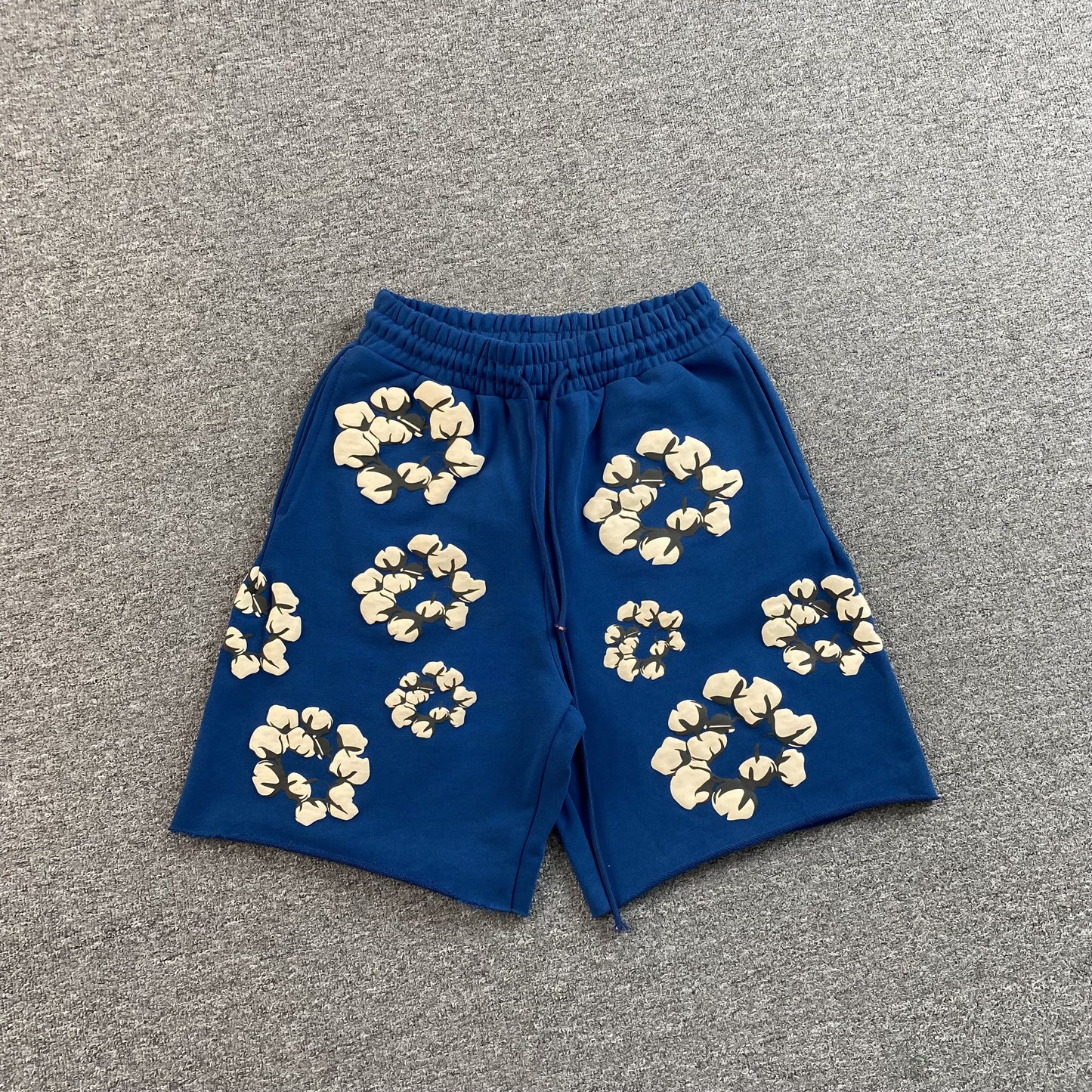 DENIM TEARS X CPFM CACTUS TEARS WREATH SHORTS BLUE