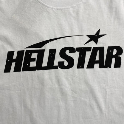 HELLSTAR CLASSIC LOGO GEL PRINT TEE WHITE