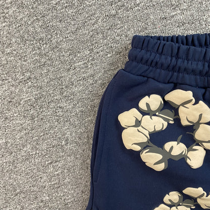 DENIM TEARS X CPFM CACTUS TEARS WREATH SHORTS NAVY