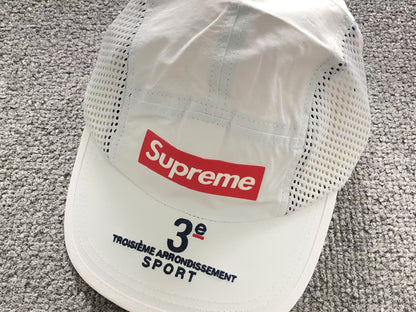 Supreme Mesh Side Panel Camp Cap White