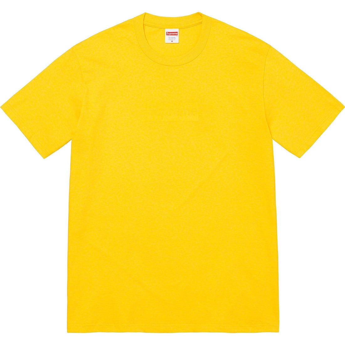 SUPREME TONAL BOX LOGO TEE YELLOW